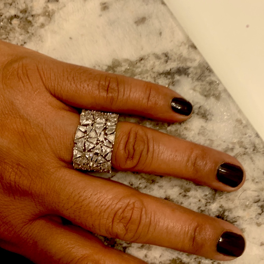 This Is Gorgeous 925 Stamped Sterling Silver With Cubic Zirconias!